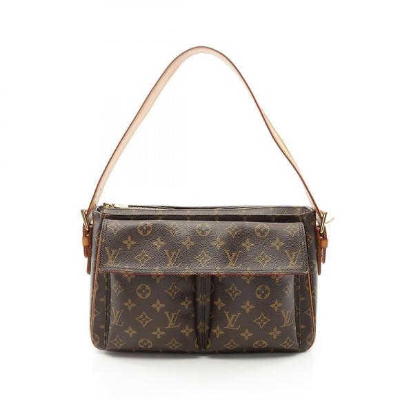 Louis Vuitton Viva Cite GM Monogram Shoulder Bag Leather Brown - Picture 1 of 7